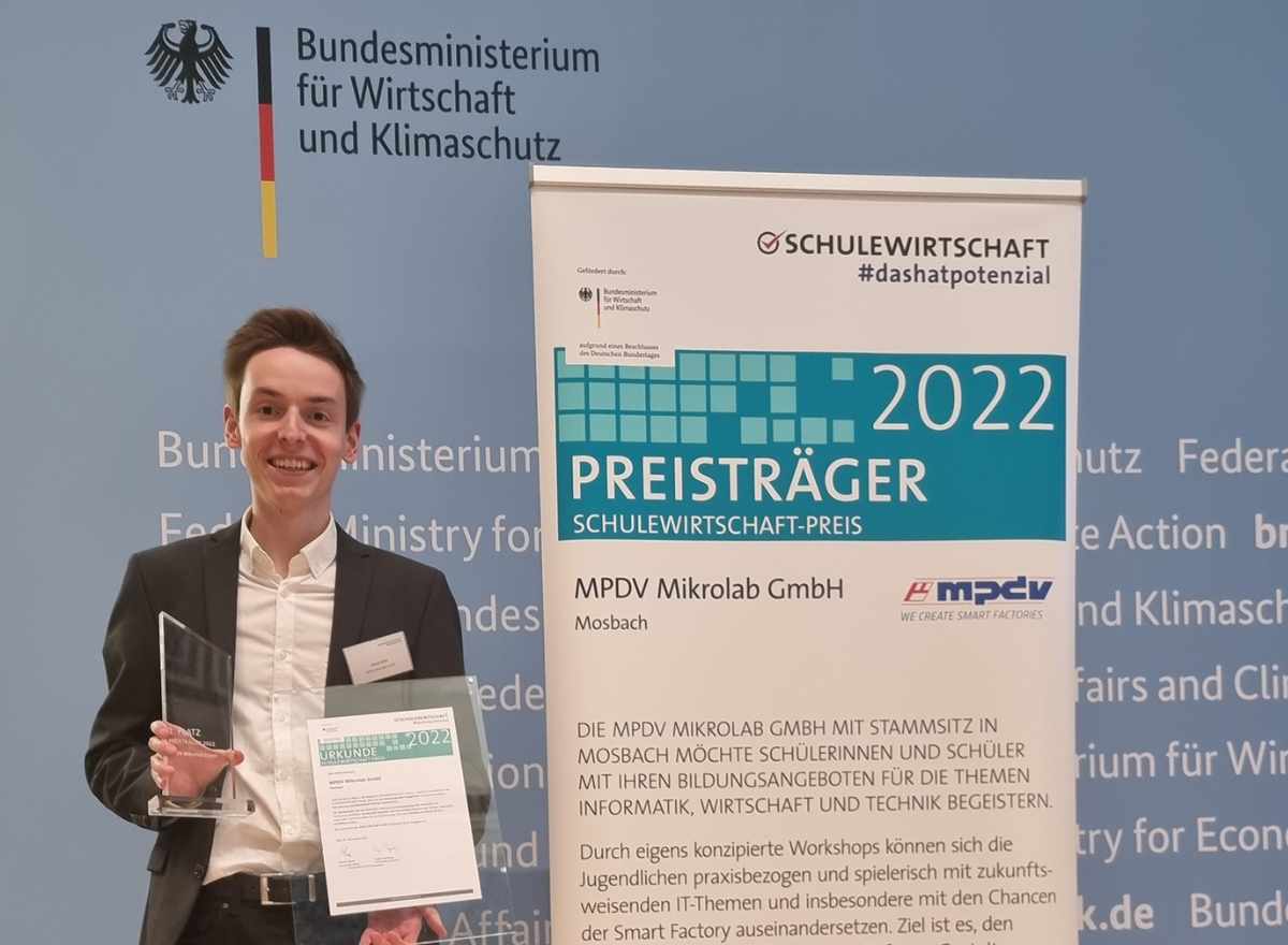 Project manager Pascal Göltl accepted the award in Berlin.